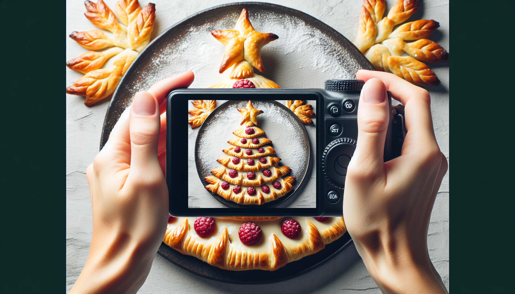 albero di natale pasta sfoglia